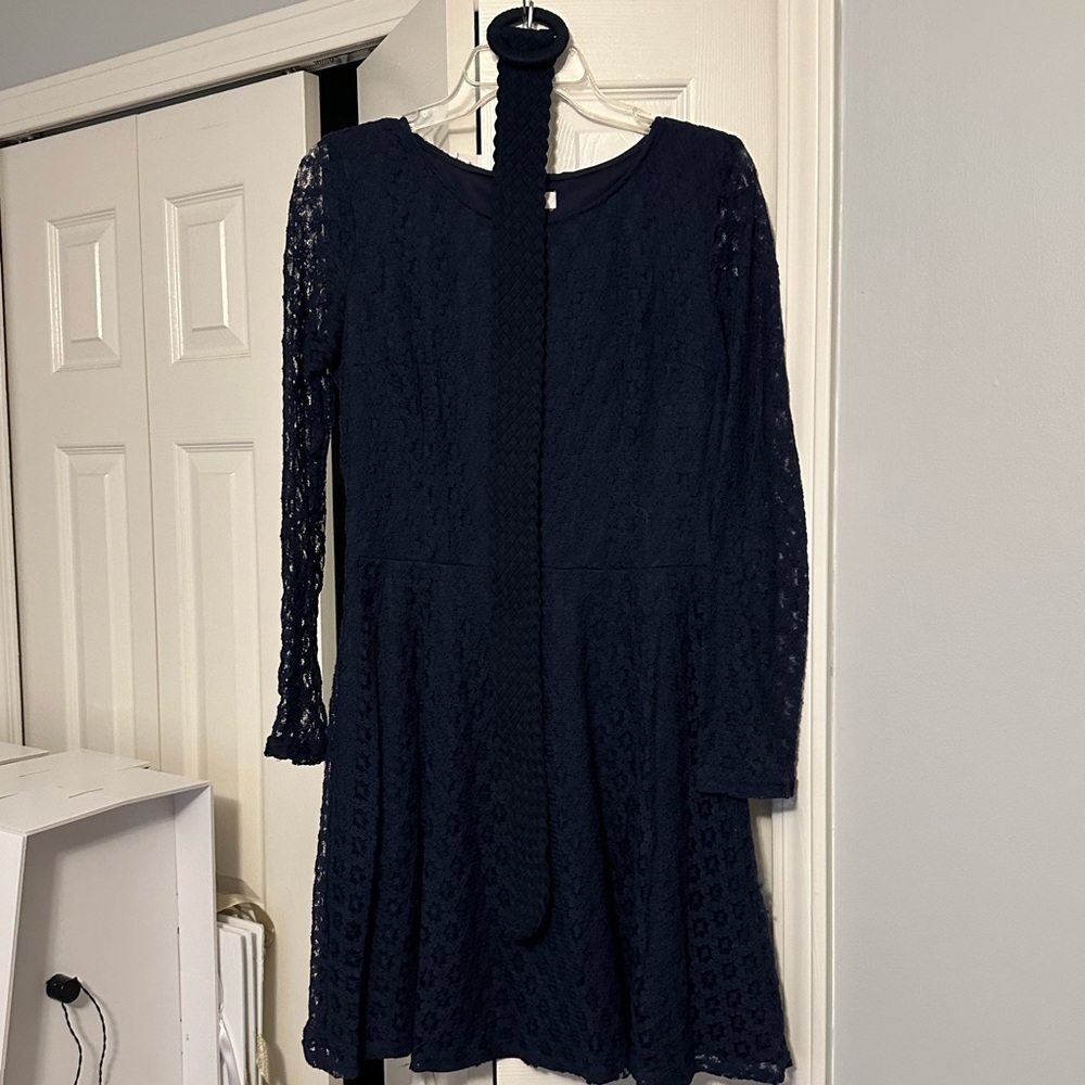 Charming Charlie’s Navy Lace L Dress